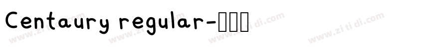 Centaury regular字体转换
